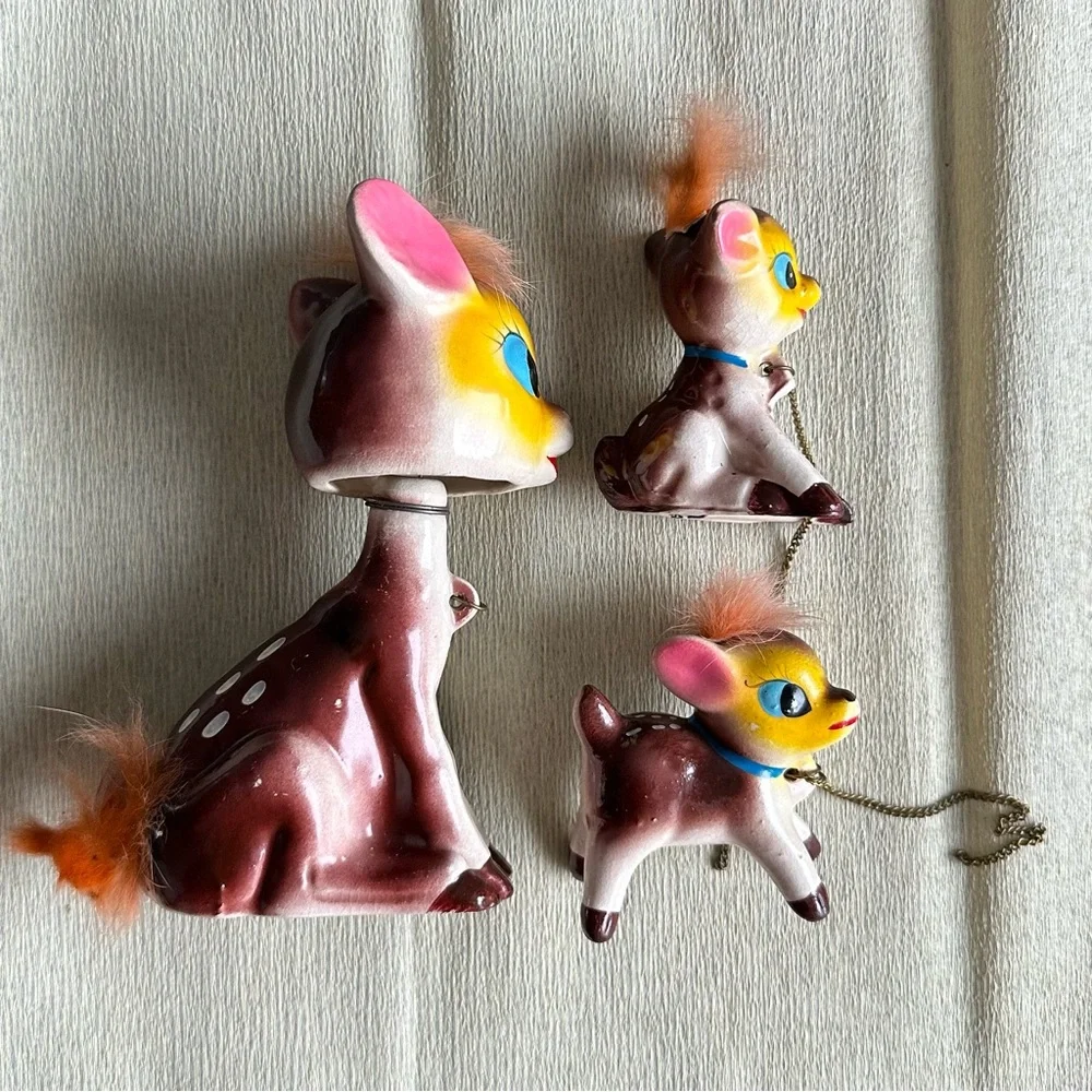 4/$100 - Vintage Ceramic Deer Figurines Set - Picture 3 of 12